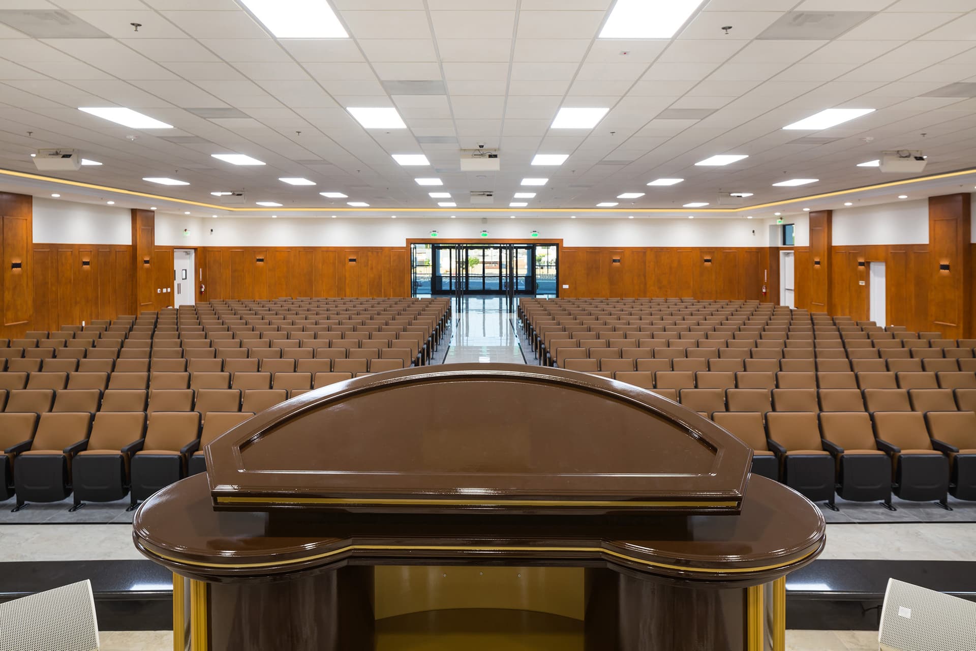 Church sanctuary in San Bernardino, California