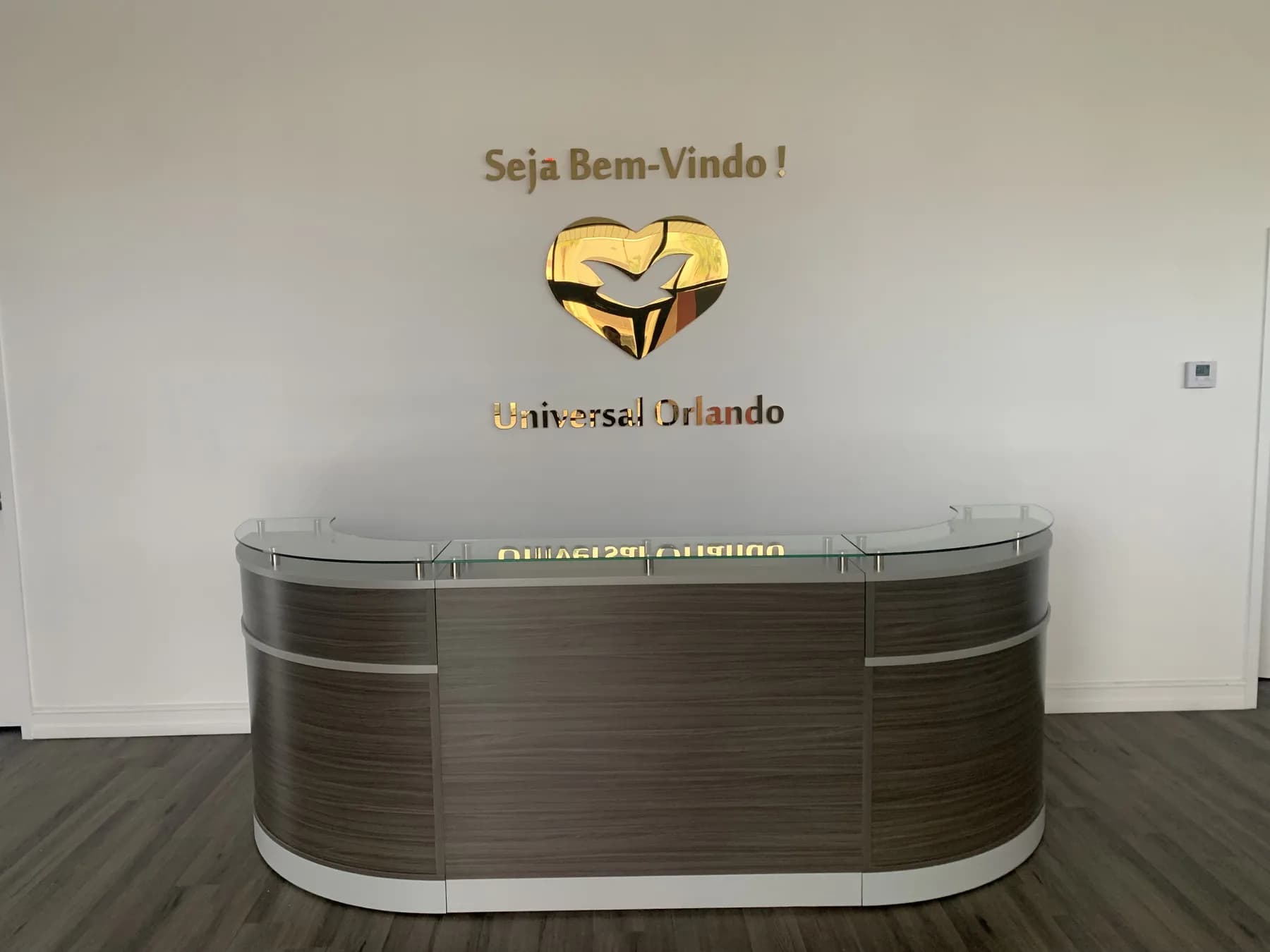 Finished reception lobby in Orlando, Florida