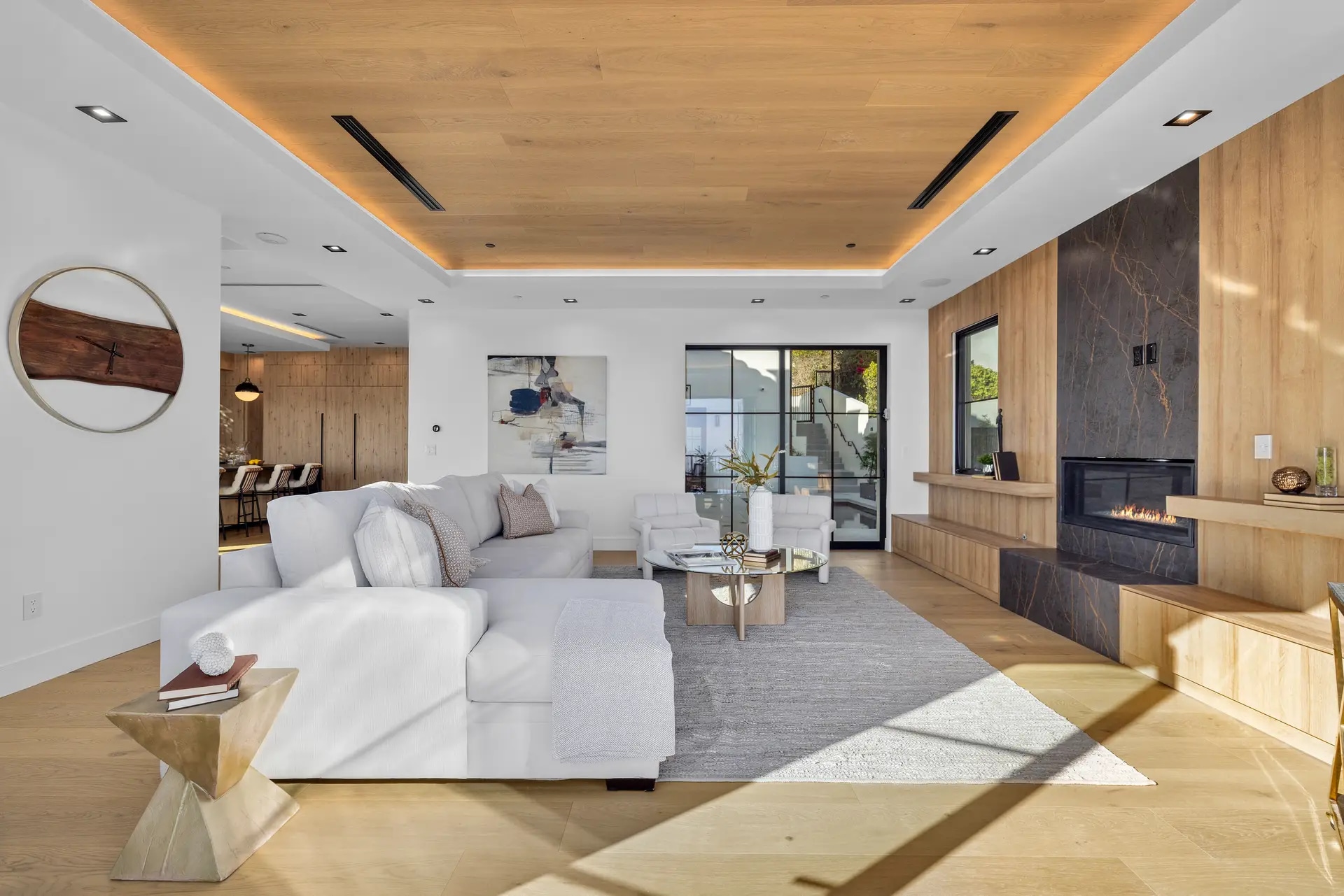 Living interior in Palos Verdes, California