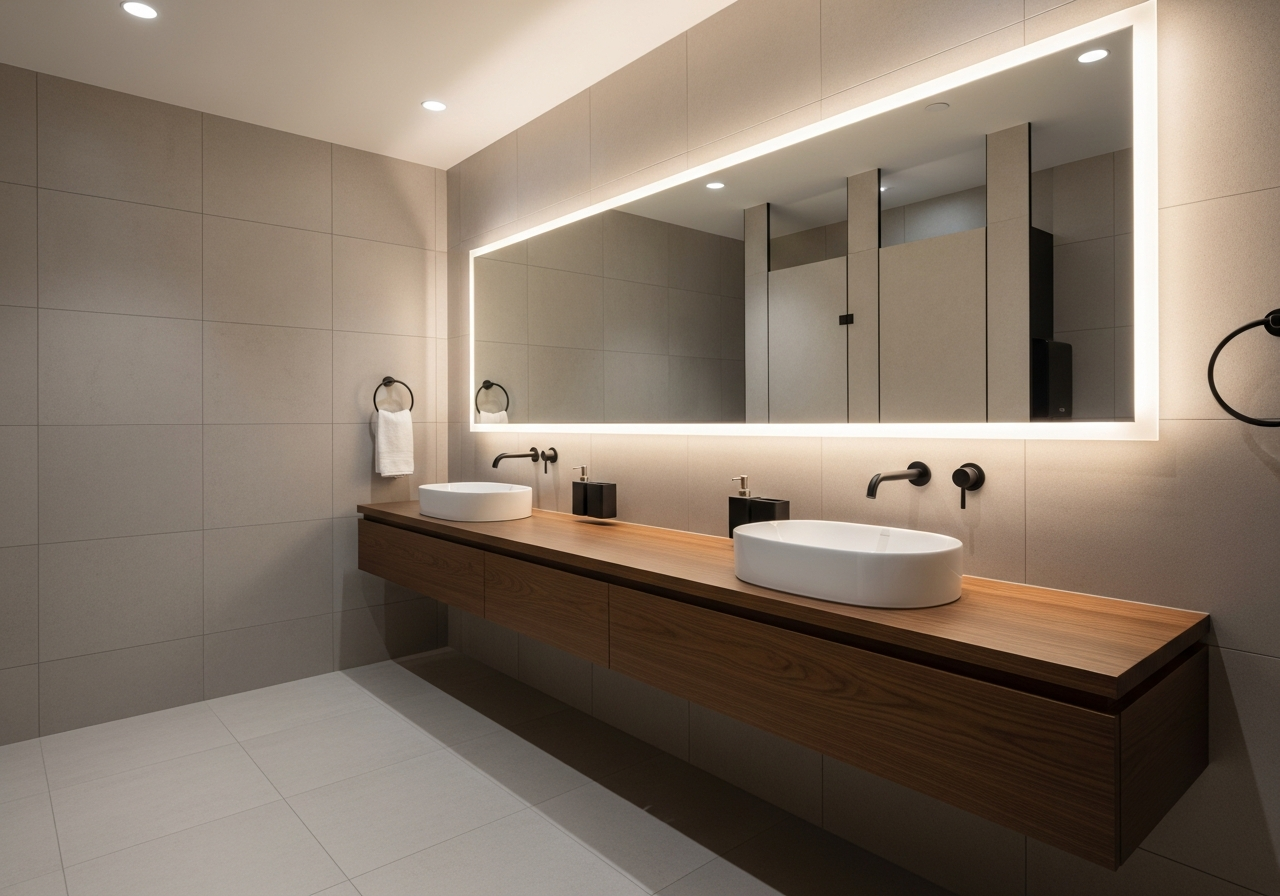 Commercial restroom renovation — ADA compliant