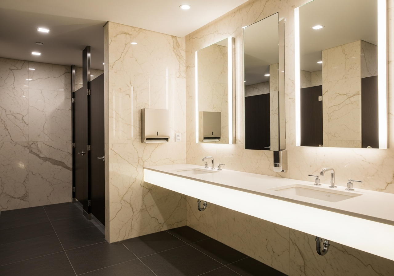 Commercial restroom renovation — ADA compliant