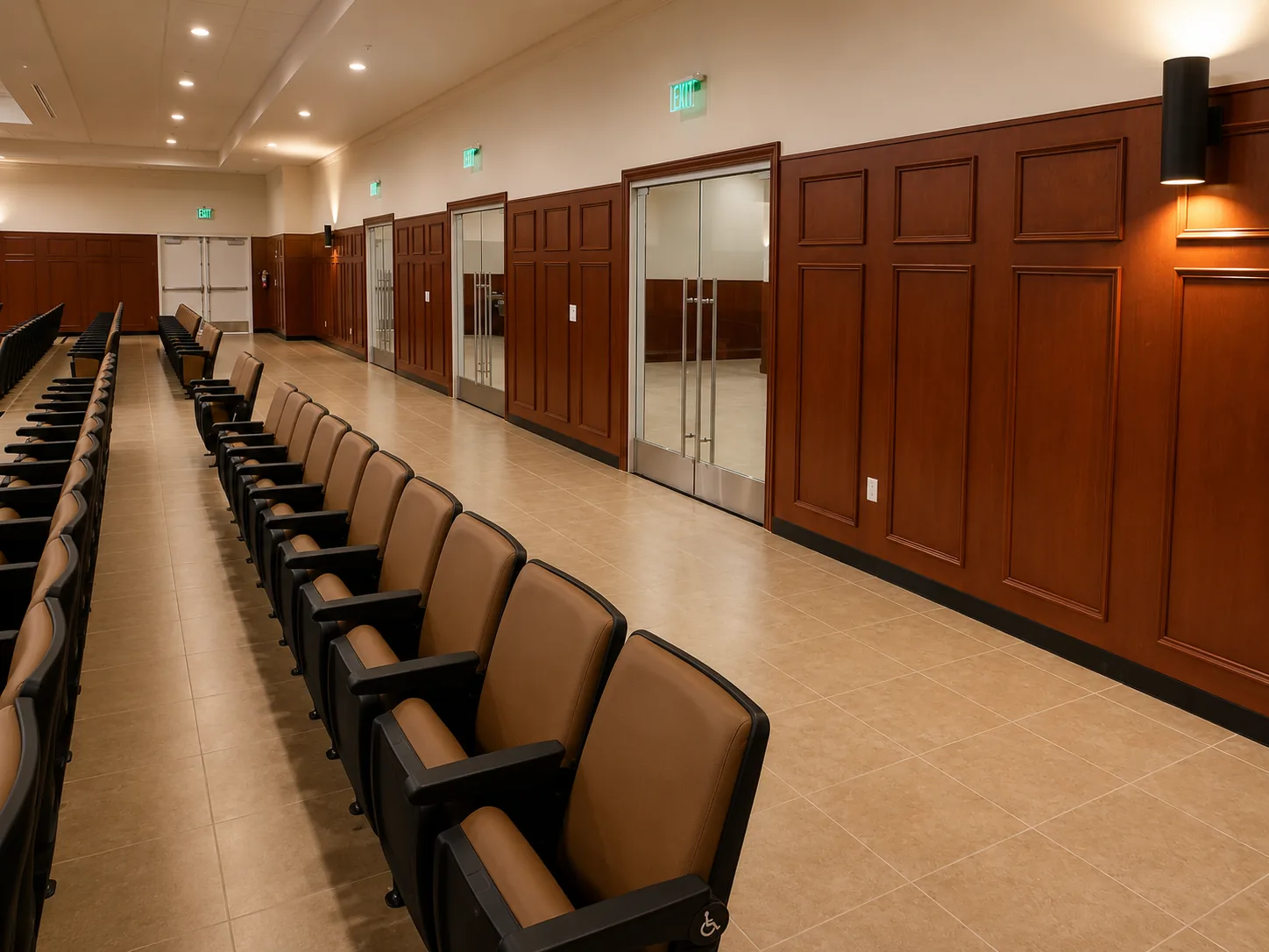 Sanctuary — Seating & Wood Wainscot