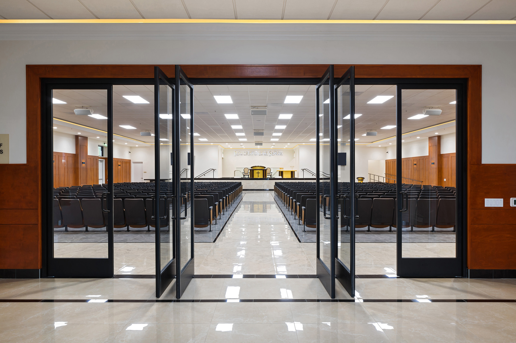 Lobby — Open Glass Doors