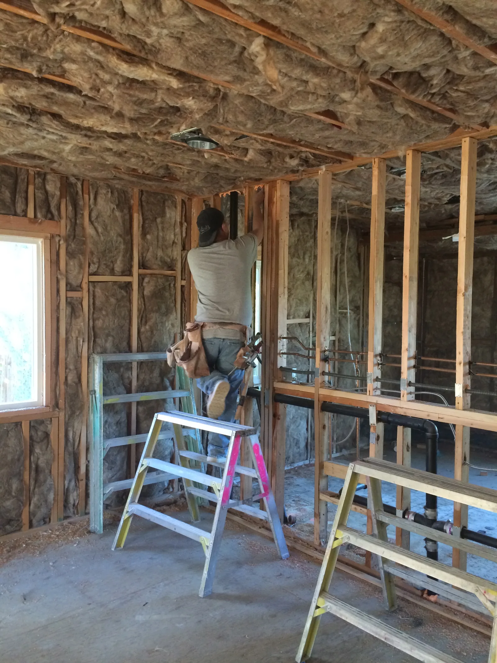 During Construction — Interior Progress