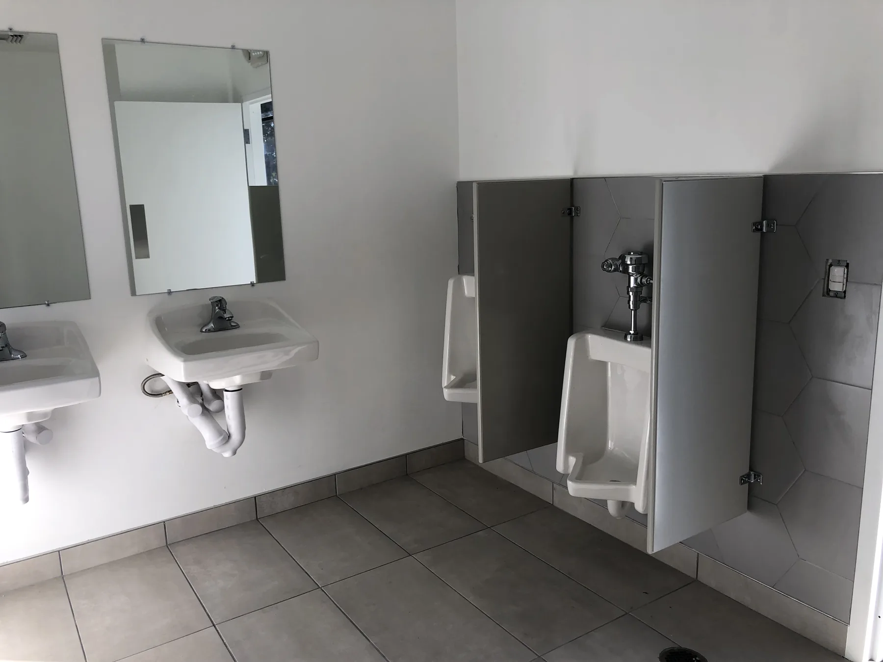 ADA Restroom — Accessible Sinks and Mirrors