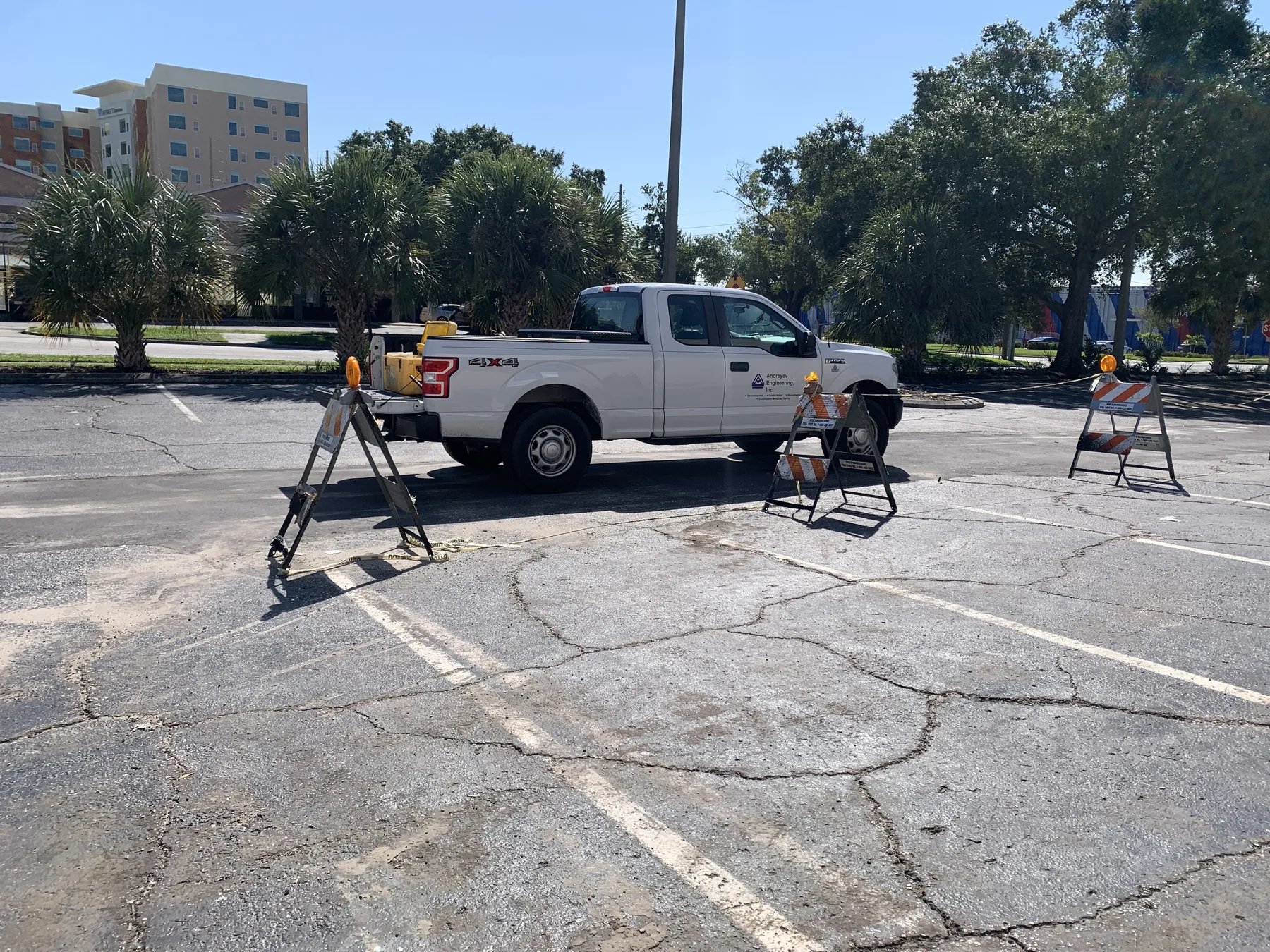 Site Utilities — Compaction Testing at Restored Parking Area