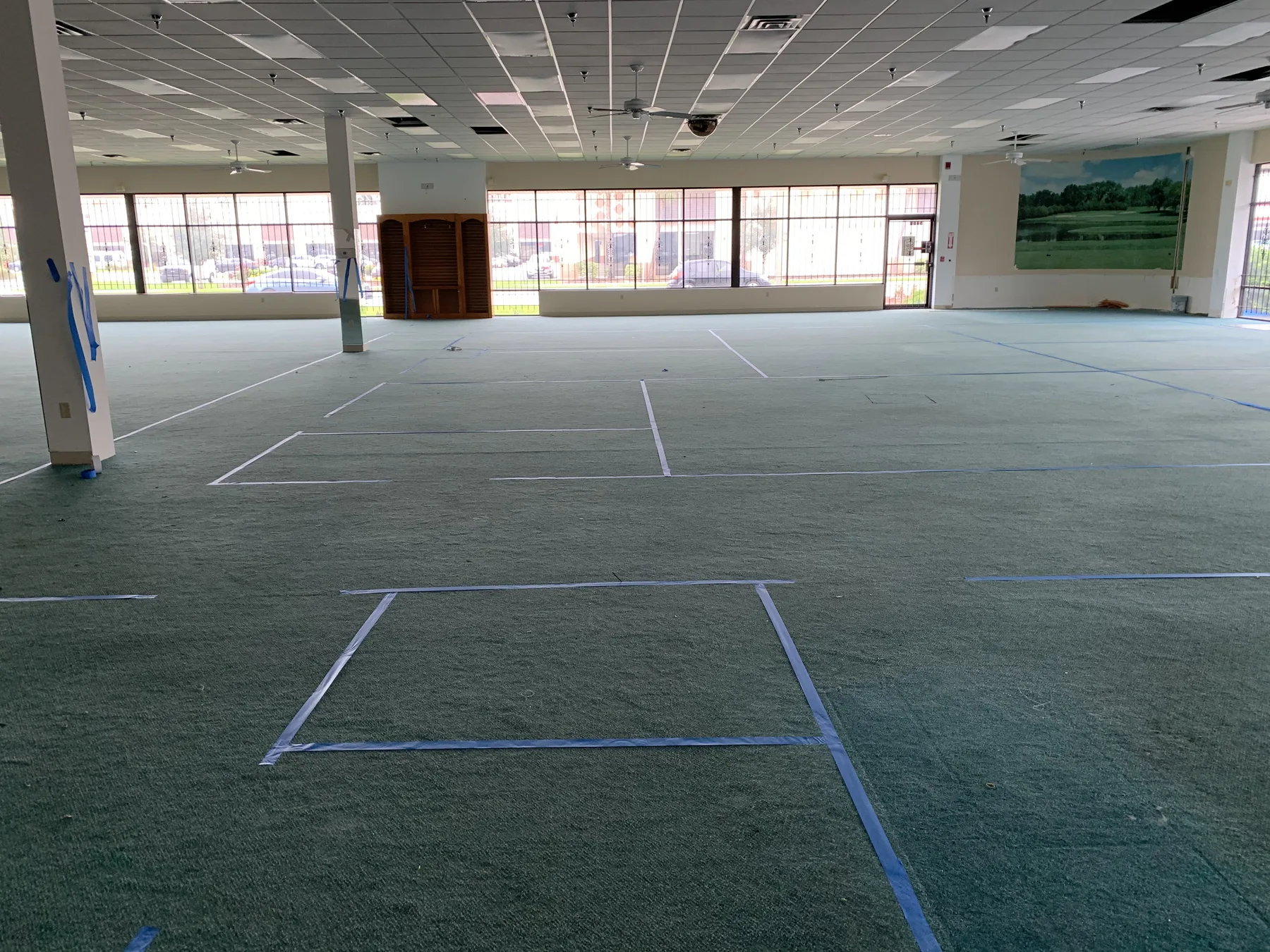 Before Demolition — Existing Former Retail Space and Field Layout