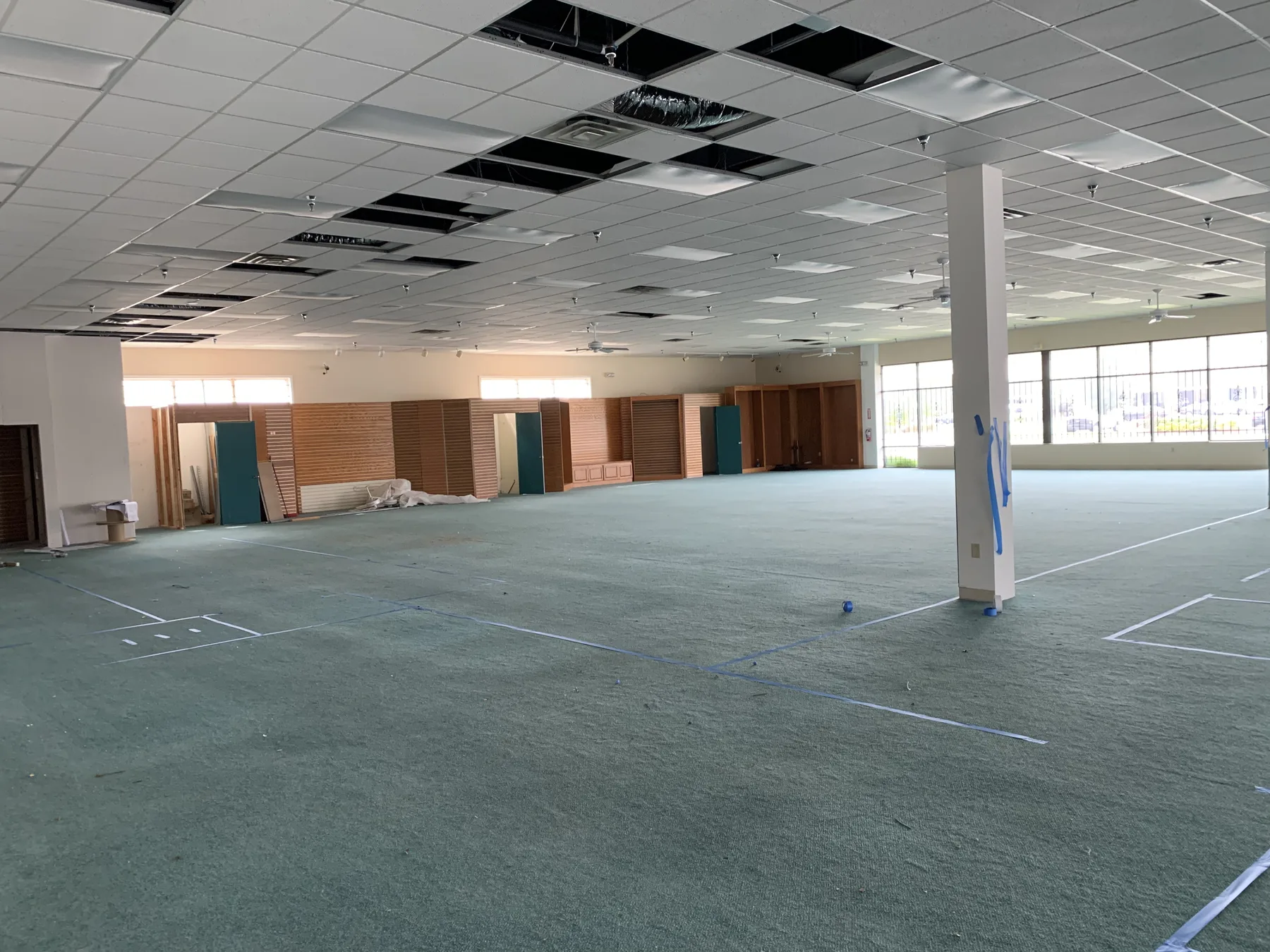 Before Demolition — Existing Interior and Ceiling Systems