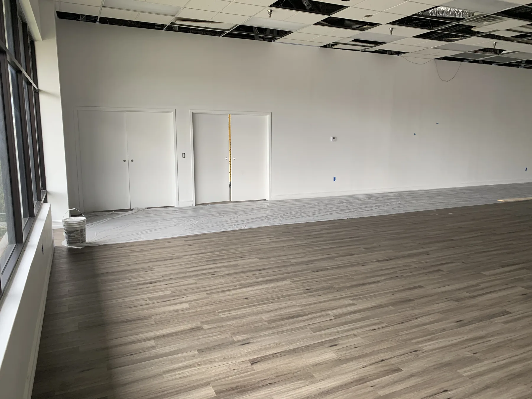 Finish Phase — Main Room Flooring and Wall Finishes