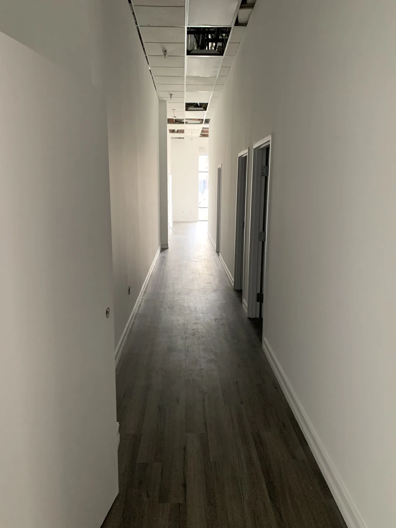 Finish Phase — Office Corridor Flooring and Doors