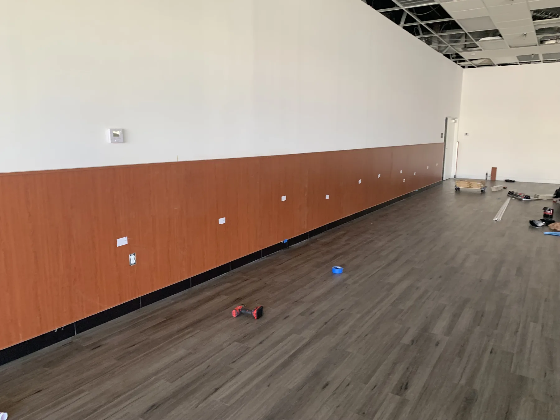 Finish Phase — Sanctuary Wood Wainscot Installation