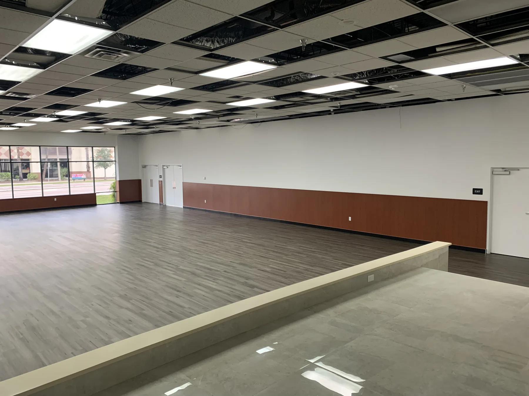 Finish Phase — Sanctuary Flooring, Wainscot and Platform