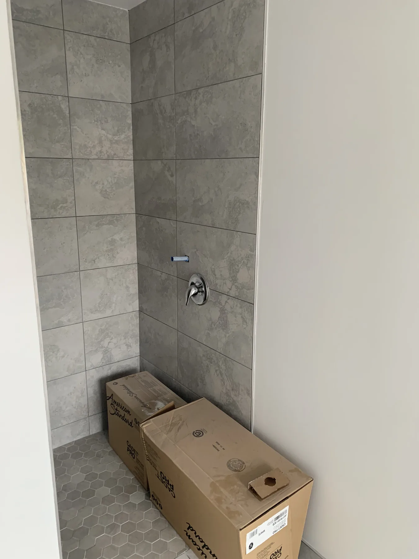 Finish Phase — Tiled Accessible Shower