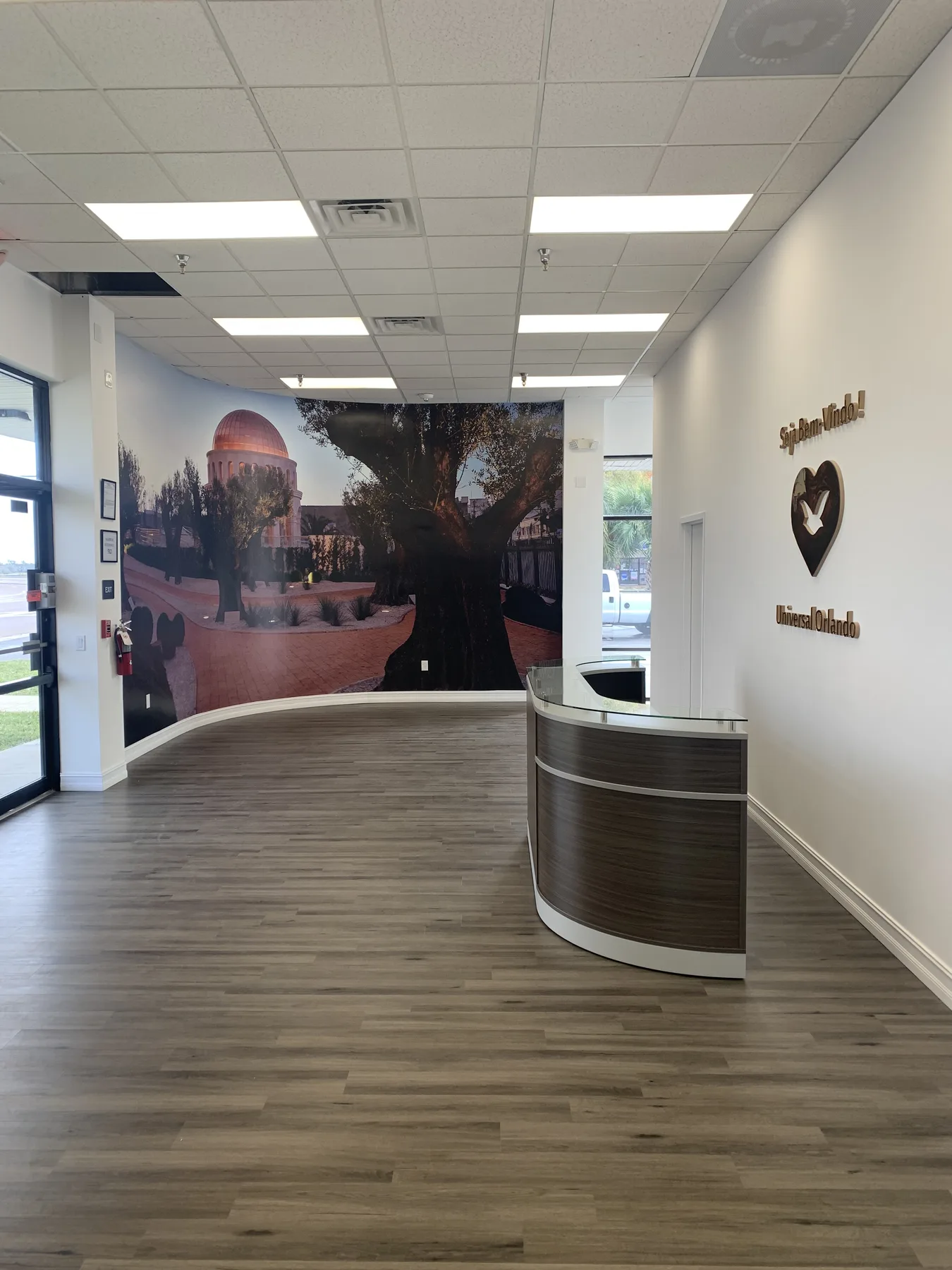 Finished Entrance Lobby — Wide View