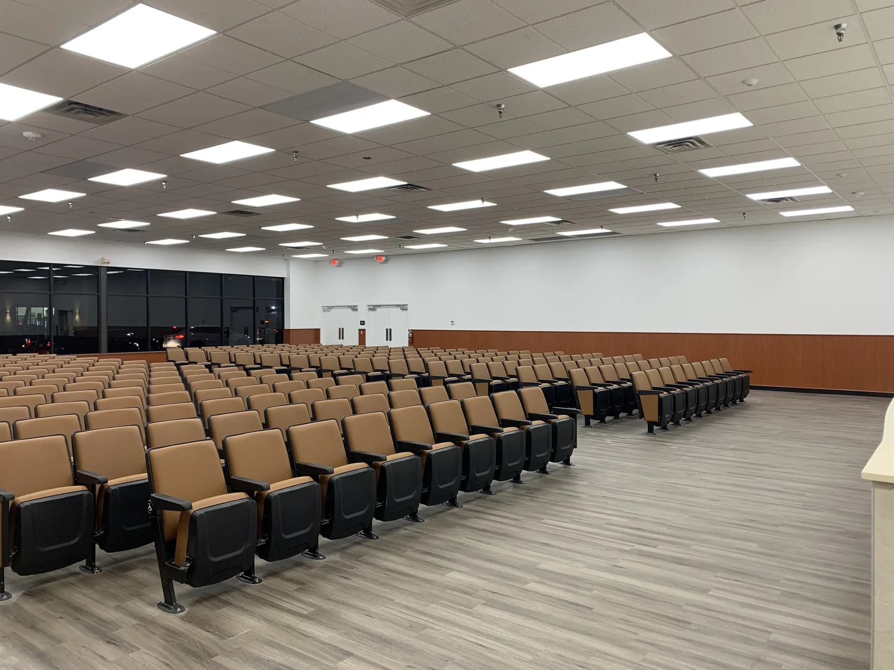 Finished Sanctuary — Seating, Flooring and Interior Finishes