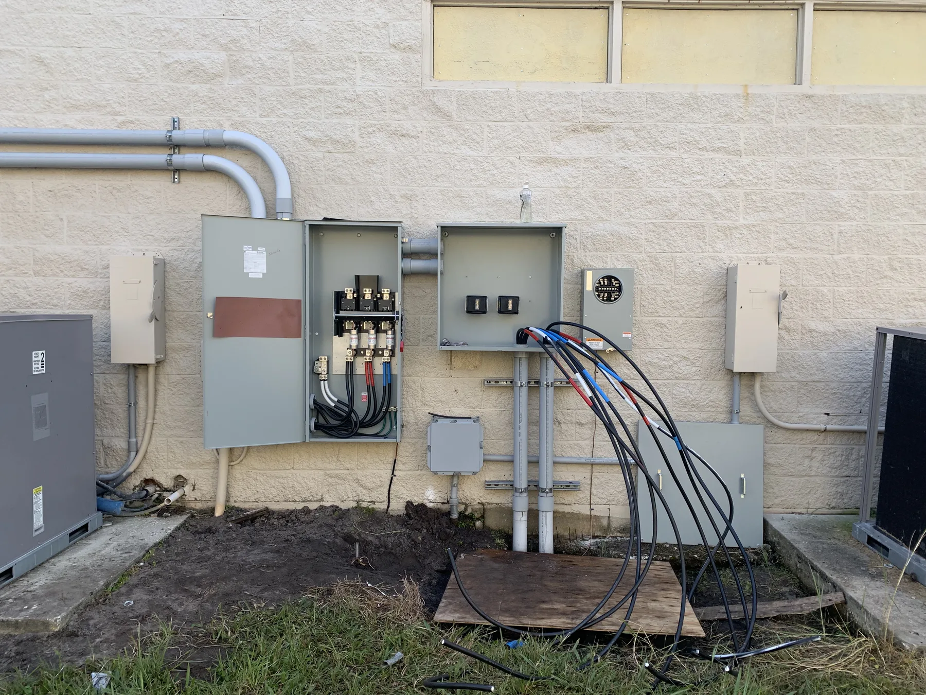 New Electrical Service — Exterior Equipment Installation