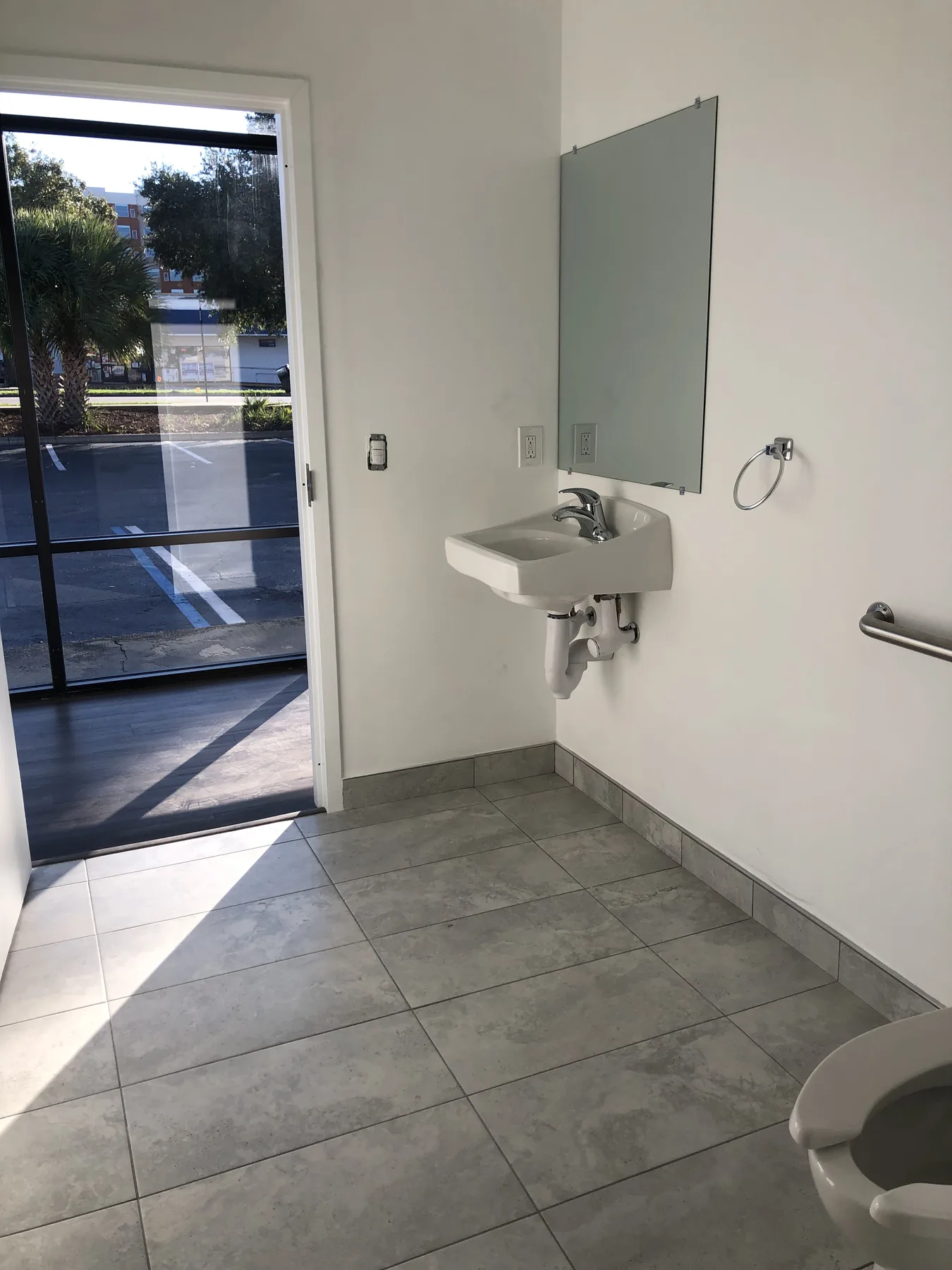 Private ADA Bathroom — Accessible Sink and Grab Bar