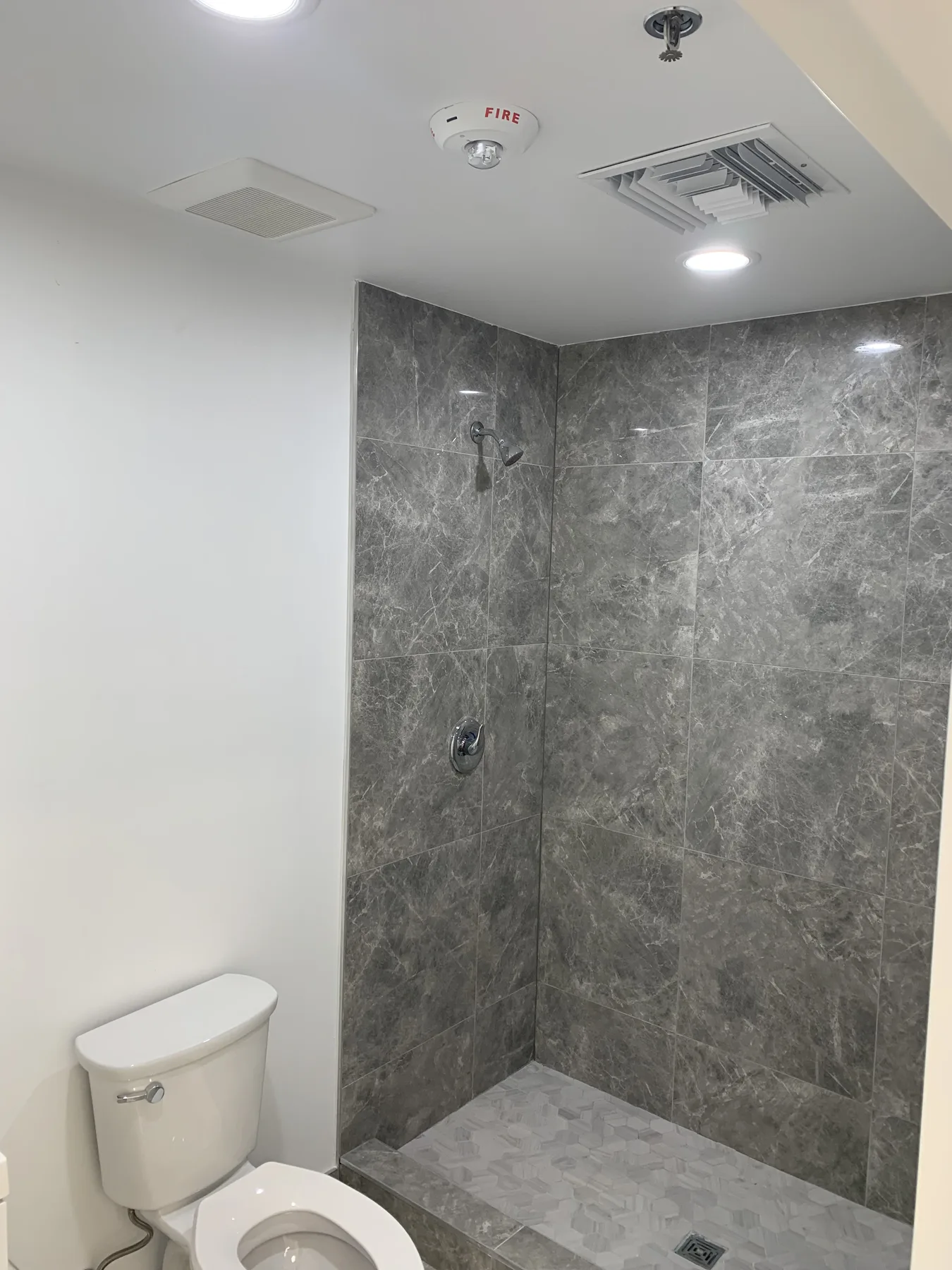 Private Bathroom — Finished Tiled Shower