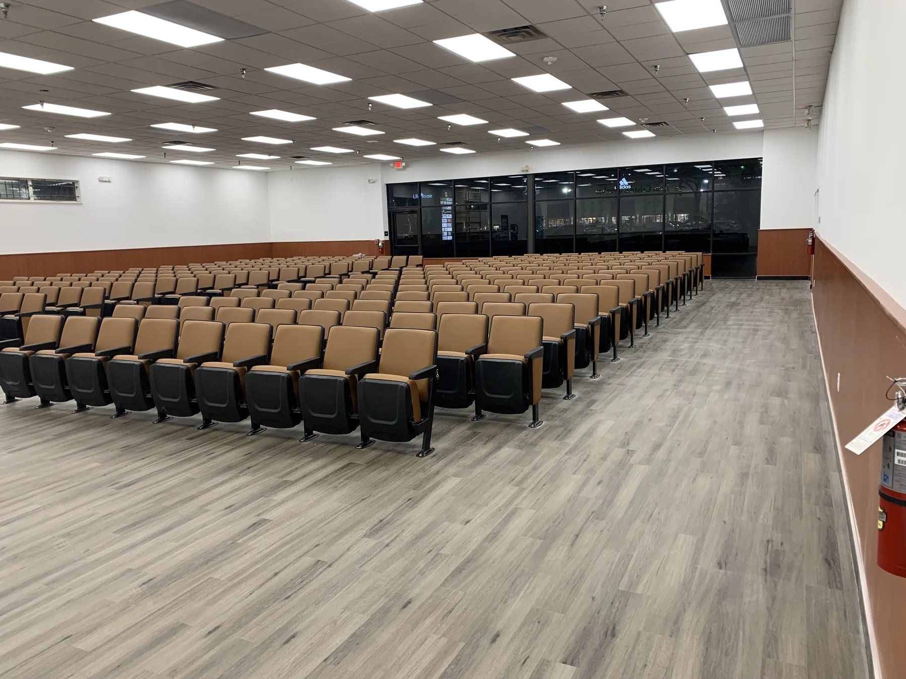Finished Sanctuary — Rear Seating View