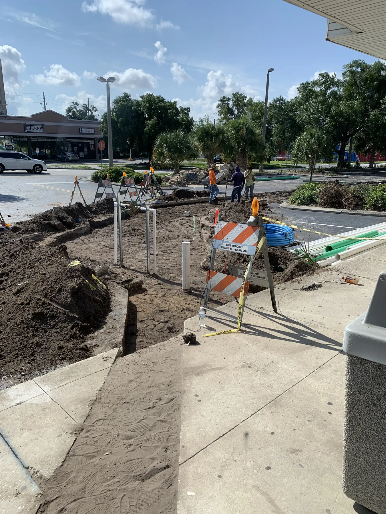 During Construction — Site Water and Sewer Extension